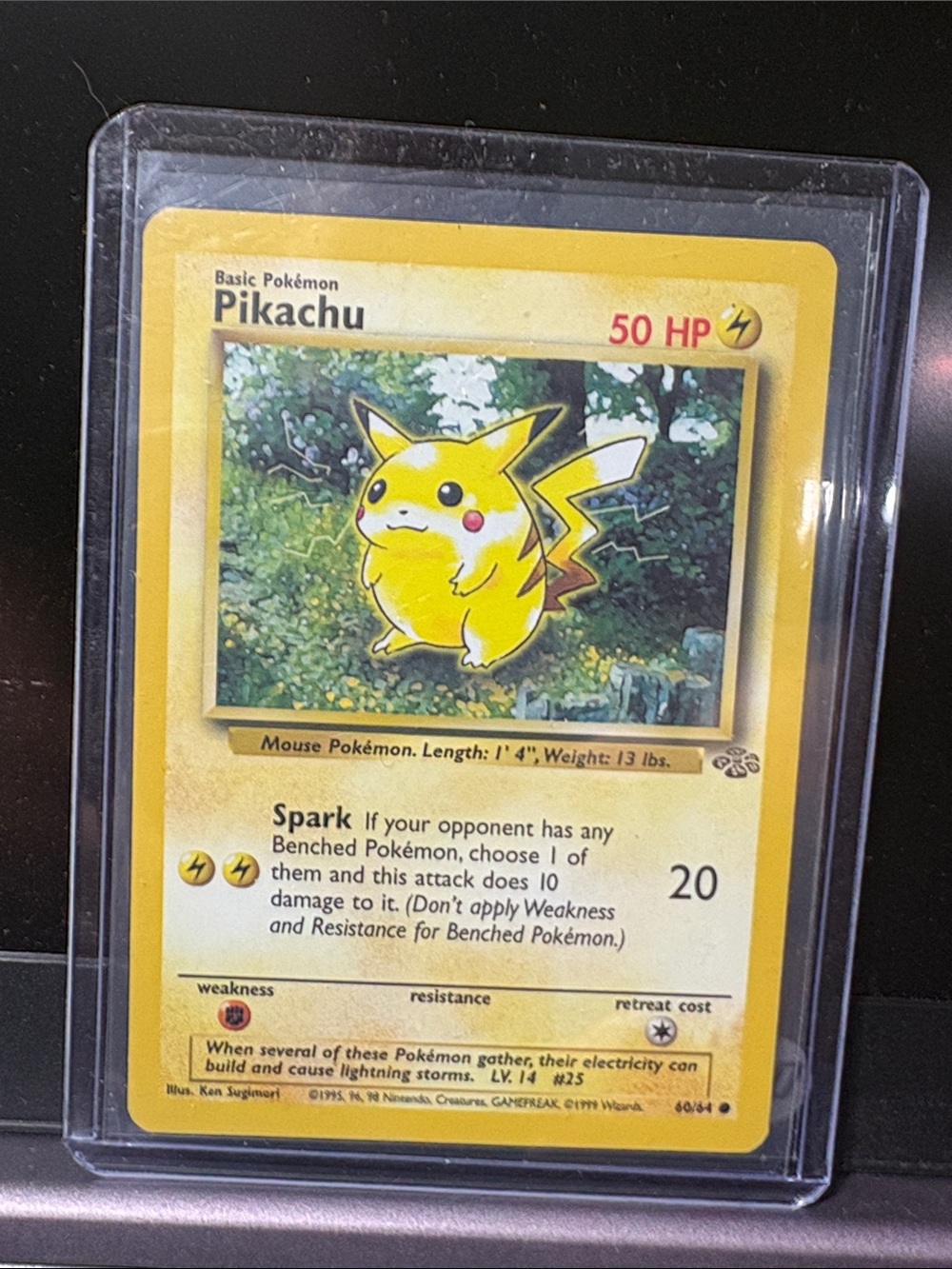 10. Pokemon Pikachu Trading Card - Yellow and Purple